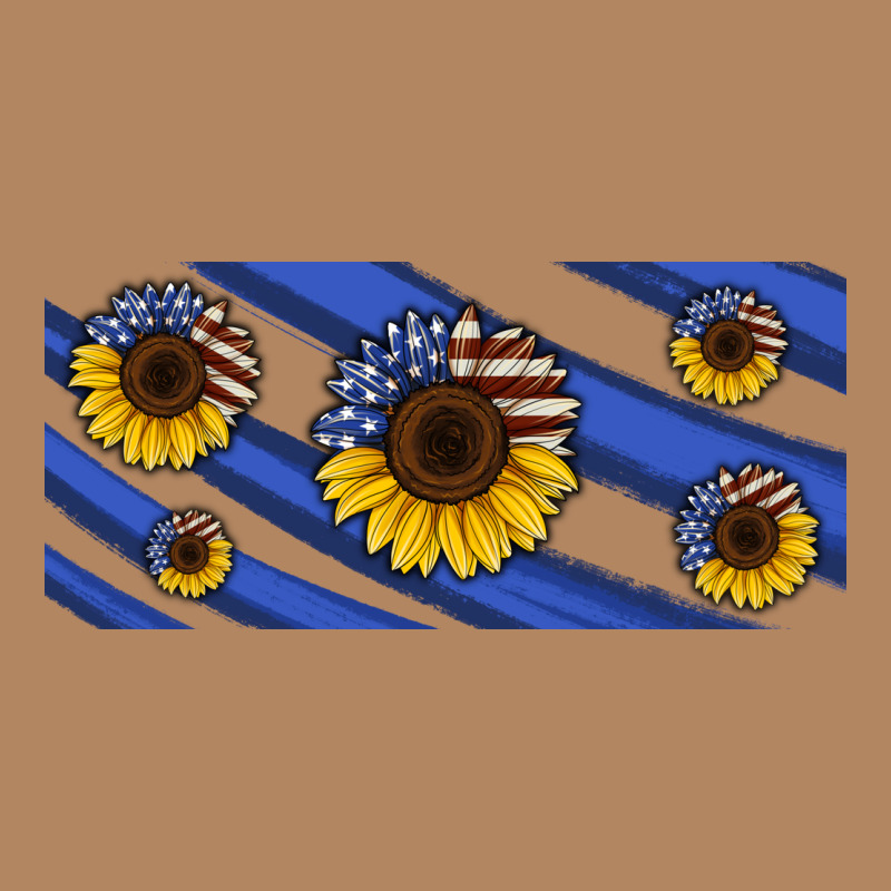American Flag Sunflowers 16oz Libbey Cup Long Sleeve Tee by HRA Design Shop | Teevron
