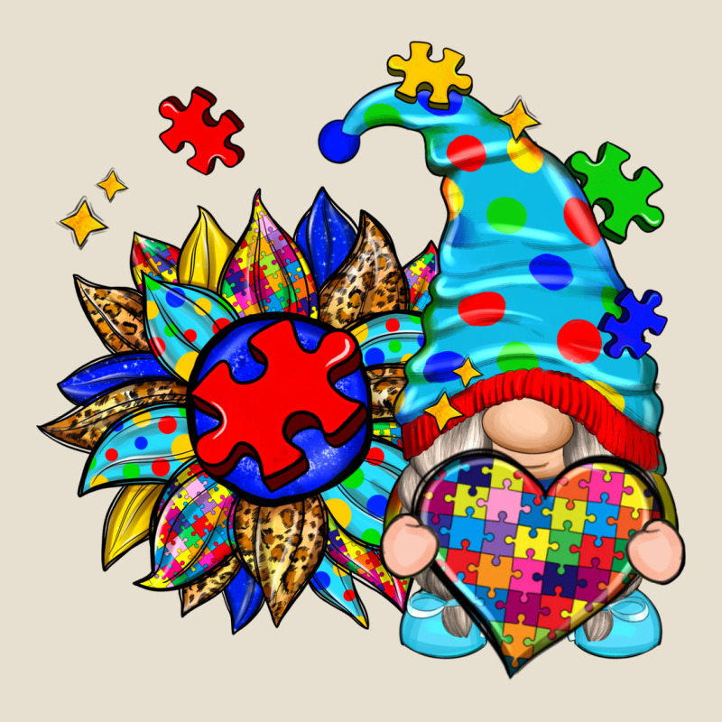 Autism Sunflower Gnome Urban Heavy Tee by Zillion Design Studio | Teevron