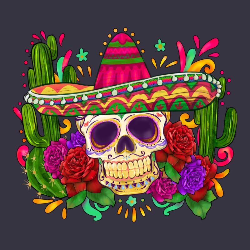 Mexican Skull Vintage Hoodie by Zillion Design Studio | Teevron