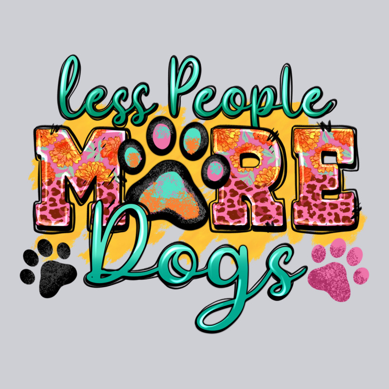 Less People More Dogs Paw Zillion Heavyweight Sweatshirt by Zillion Design Studio | Teevron