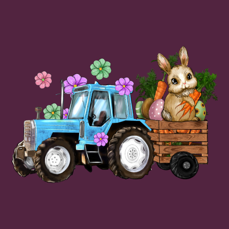 Easter Tracktor Bunny Carrot Flowers  Egg Urban Hoodie by RanaPortraitStore | Teevron