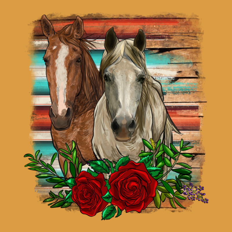 Horses With Roses Urban Heavy Tee by RanaPortraitStore | Teevron