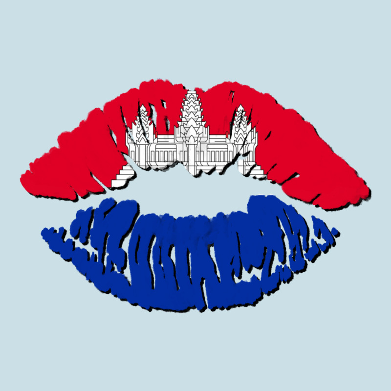 Cambodian Flag Lips Ladies Tee by AdoDesignShop | Teevron