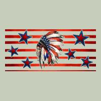 Patriotic Native American Headdress 16oz Libbey Cup Long Sleeve Tee | Teevron