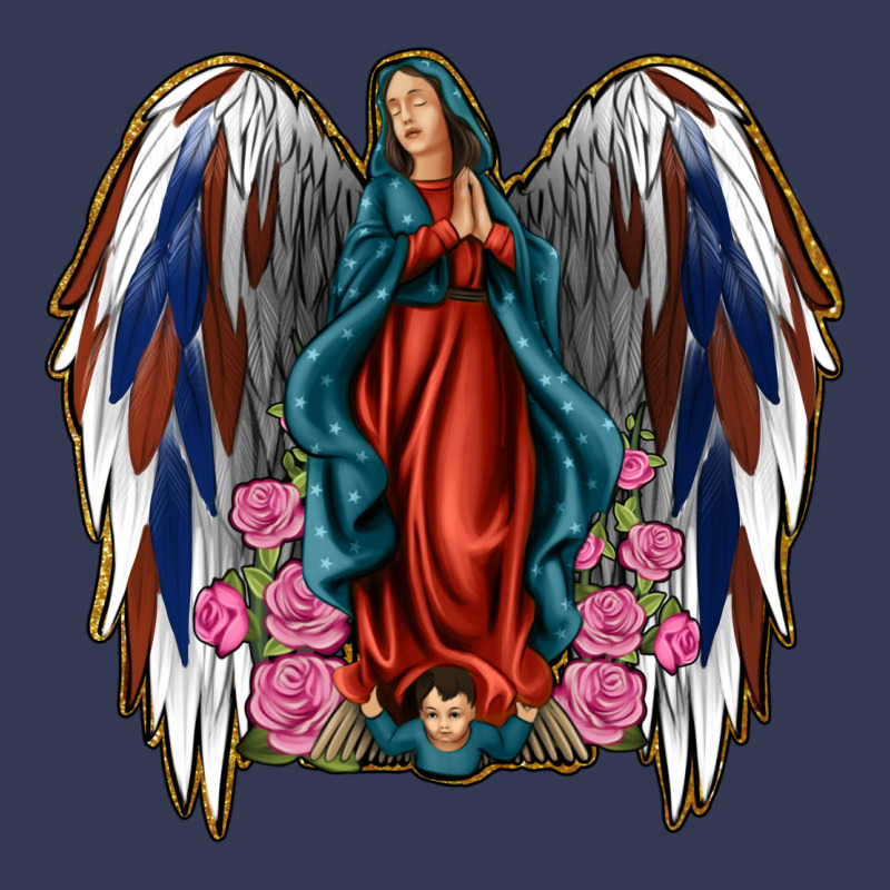 Angel Wing Lady Of Guadalupe 4th Of July Heavyweight Hoodie by Jasminsmagicworld | Teevron