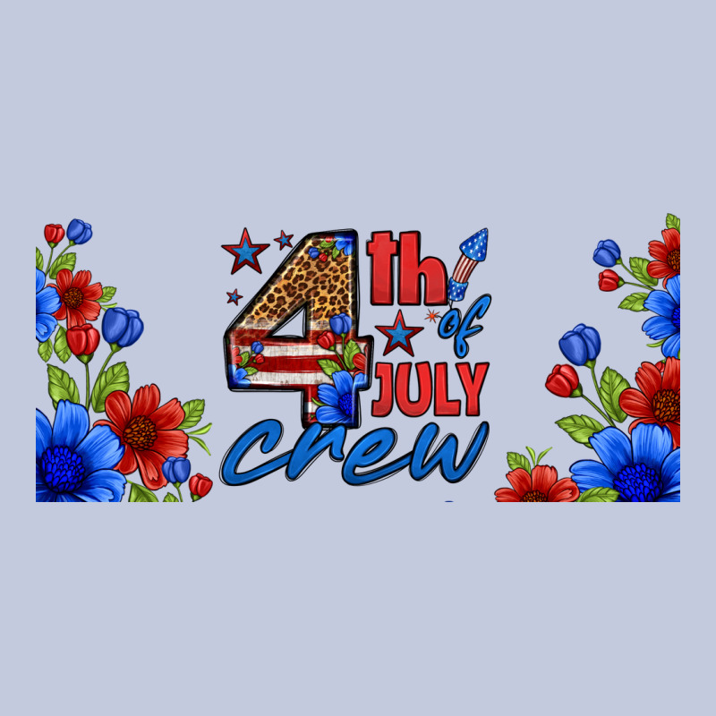 Floral 4th Of July Crew 16oz Libbey Cup Long Sleeve Tee by HRA Design Shop | Teevron