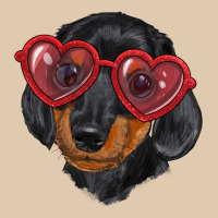 Dachshund With Love Glasses Heavyweight Sweatshirt | Teevron