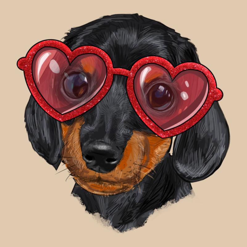 Dachshund With Love Glasses Heavyweight Sweatshirt by RanaPortraitStore | Teevron