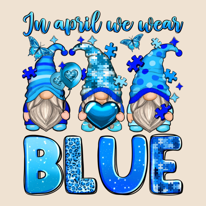 In April We Wear Blue Autism Gnomes Urban Heavy Tee by Zillion Design Studio | Teevron