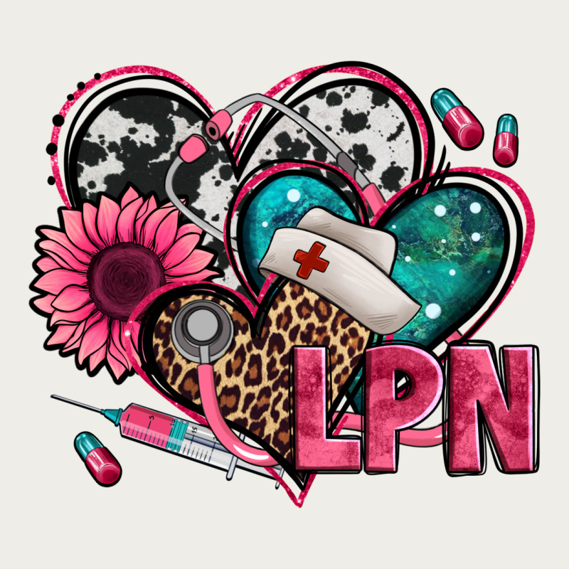 Lpn Licensed Practical Nurse Hearts Zipper Hoodie by Jasminsmagicworld | Teevron