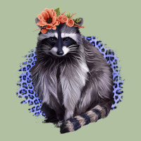 Raccoon With Flowers Urban Hoodie | Teevron