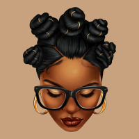Afro Woman With Bantu Knots Vintage Tee | Teevron