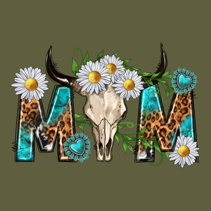 Mom With Bull Skull Vintage Tee by texasbilliewilder | Teevron