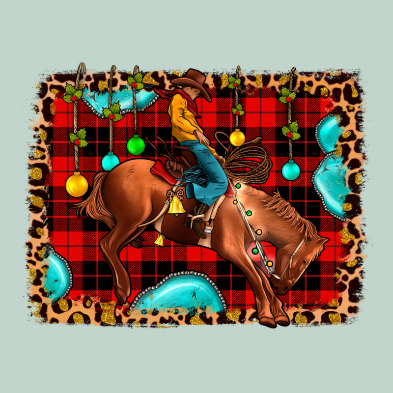 Christmas Rodeo Cowboy Zipper Hoodie by JahusDesignShop | Teevron