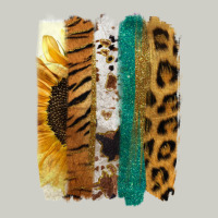 Leopard Sunflower Brush Strokes Heavyweight Hoodie | Teevron