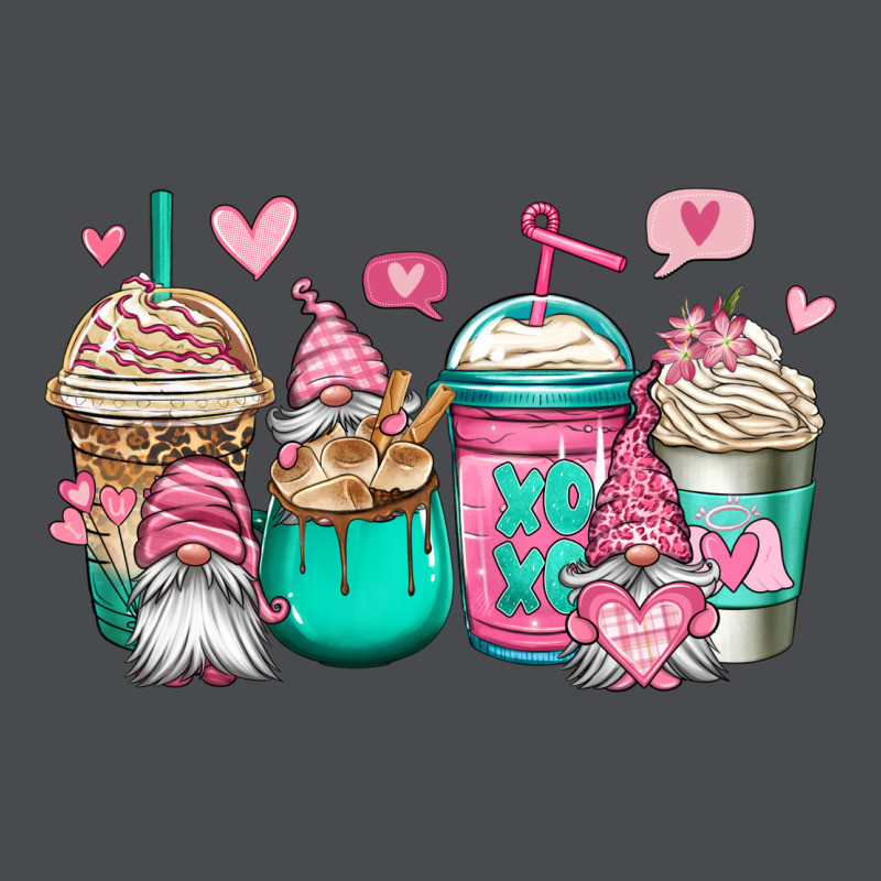 Valentines Day Gnomes Coffee Cups Zipper Hoodie by Jasminsmagicworld | Teevron