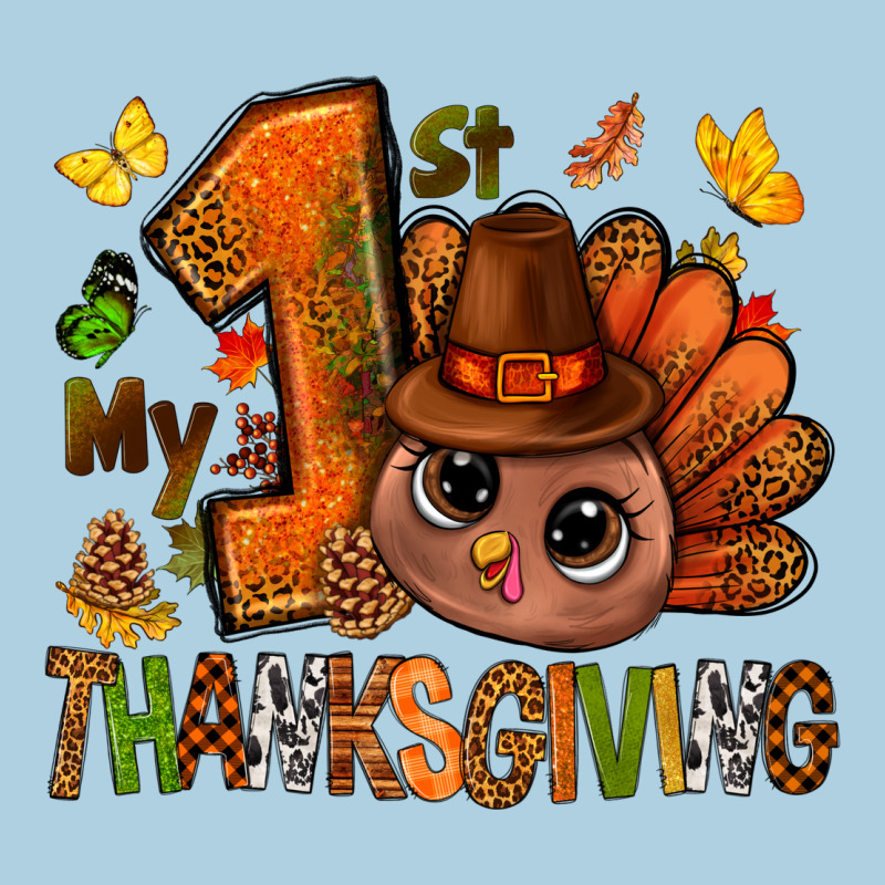 My First Thanksgiving With Turkey Bbs Premium Hoodie by BundleAndBundleShop | Teevron
