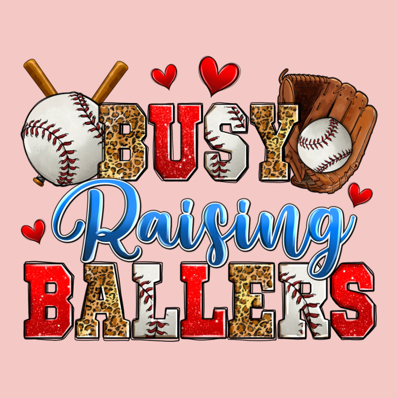 Busy Raising Ballers Baseball Urban Heavy Tee by Zillion Design Studio | Teevron
