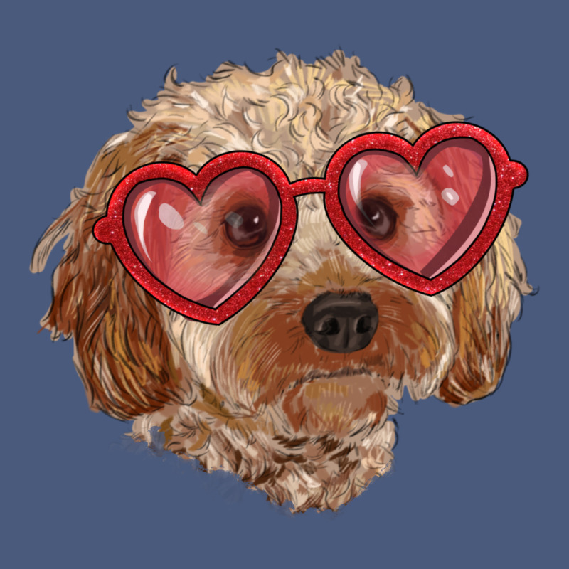 Toy Poodle With Love Glasses Vintage Hoodie by RanaPortraitStore | Teevron