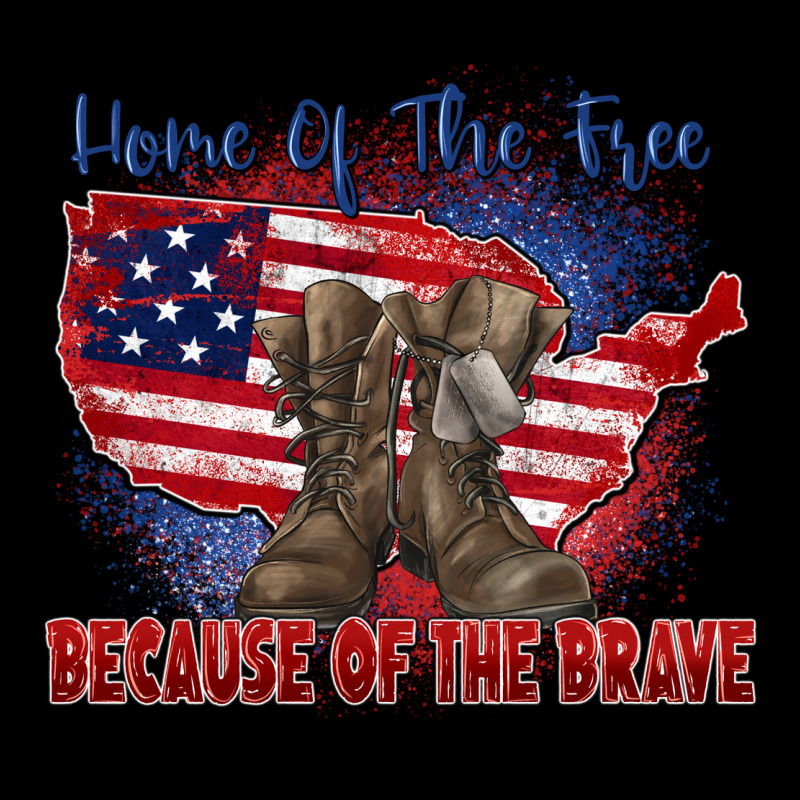 Home Of The Free Because Of The Brave Heavyweight Sweatshirt by Zillion Design Studio | Teevron