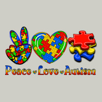 Peace Love Autism Heavyweight Hoodie | Teevron