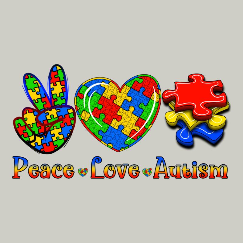 Peace Love Autism Heavyweight Hoodie by Jasminsmagicworld | Teevron