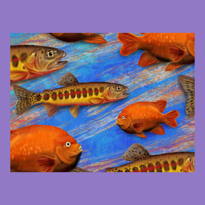 California Golden Trout Garibaldi Fish Background Urban Hoodie by Bettercallsaul | Teevron