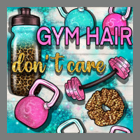 Gym Hair Don't Care Clasp And Water Bottle With Glitter Seamless Patte Premium Hoodie | Teevron