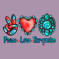 Peace Love Turquoise Heavyweight Hoodie | Teevron