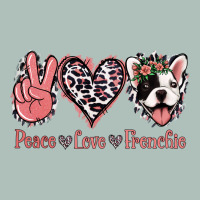 Peace Love French Bulldog Heavyweight Hoodie | Teevron