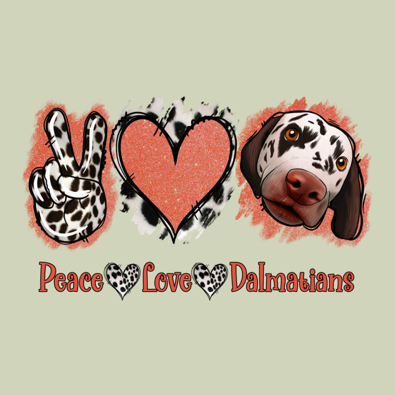 Peace Love Dalmatians Heavyweight Hoodie by Jasminsmagicworld | Teevron