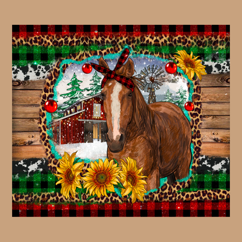 Christmas Farm And Horse Vintage Tee by RanaPortraitStore | Teevron