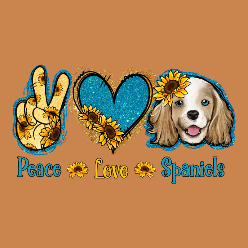 Peace Love Cocker Spaniel Heavyweight Hoodie by Jasminsmagicworld | Teevron