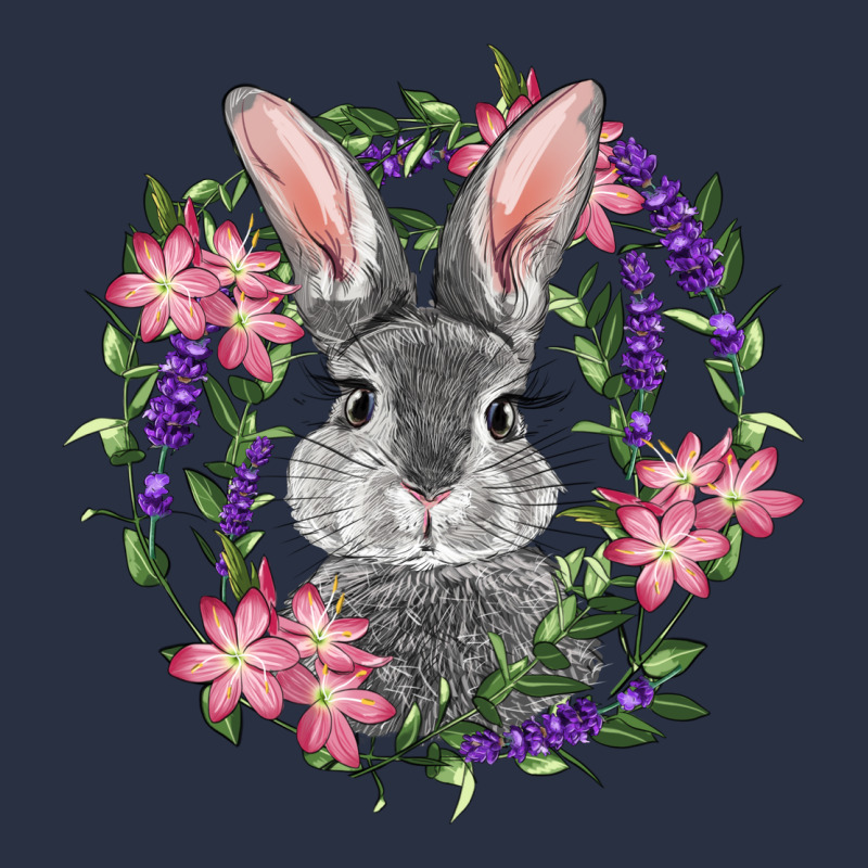 Easter Bunny With Floral Wreath Heavyweight Sweatshirt by RanaPortraitStore | Teevron