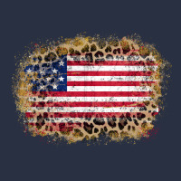 America Leopard Glitter Flag Heavyweight Sweatshirt | Teevron