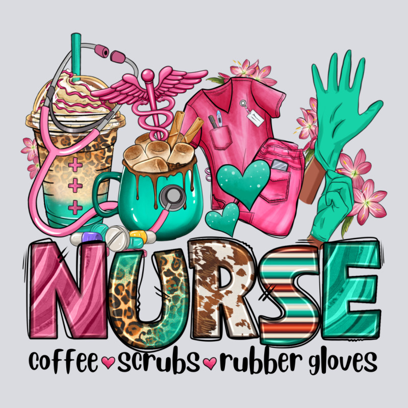 Nurse Coffee Scrubs Rubber Gloves Zipper Hoodie by Jasminsmagicworld | Teevron