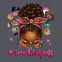 Small Business Afro Messy Bun Vintage Hoodie | Teevron