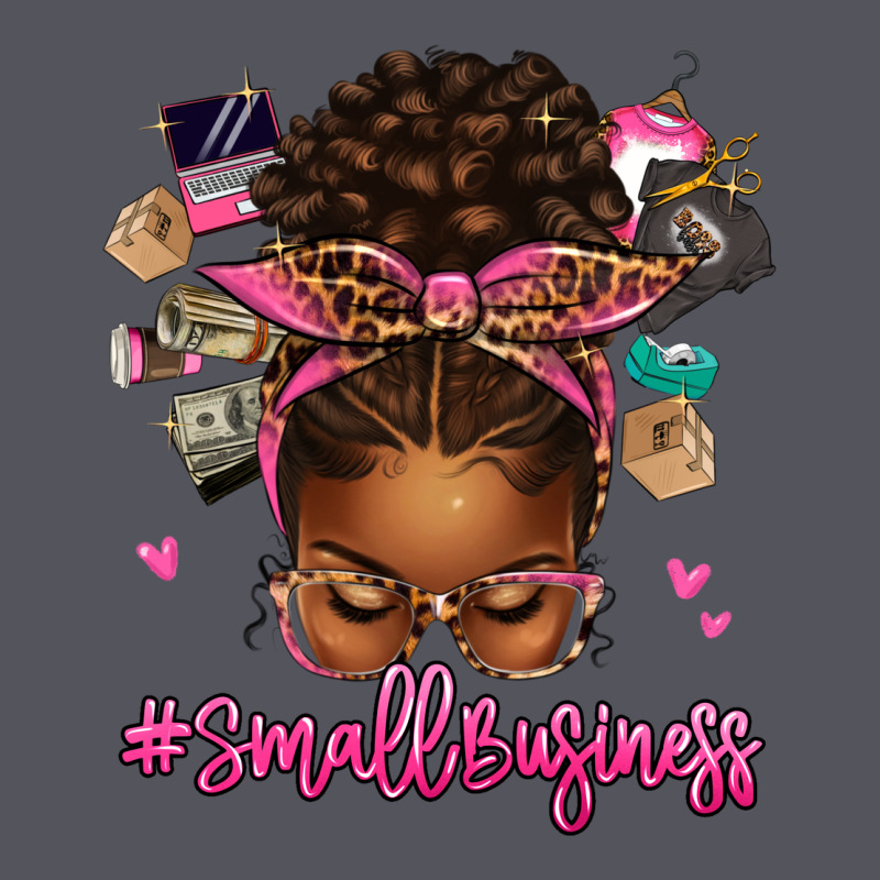 Small Business Afro Messy Bun Vintage Hoodie by texasbilliewilder | Teevron