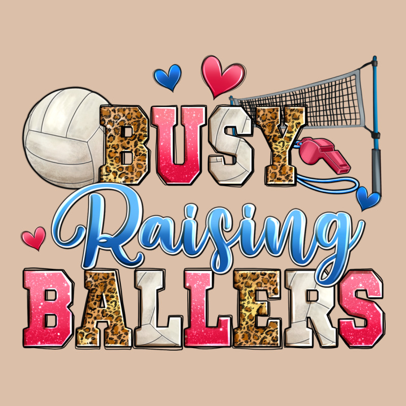Busy Raising Ballers Volleyball Urban Heavy Tee by Zillion Design Studio | Teevron