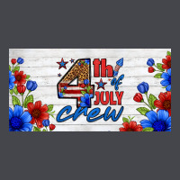 Floral 4th Of July Crew License Plate Long Sleeve Tee | Teevron