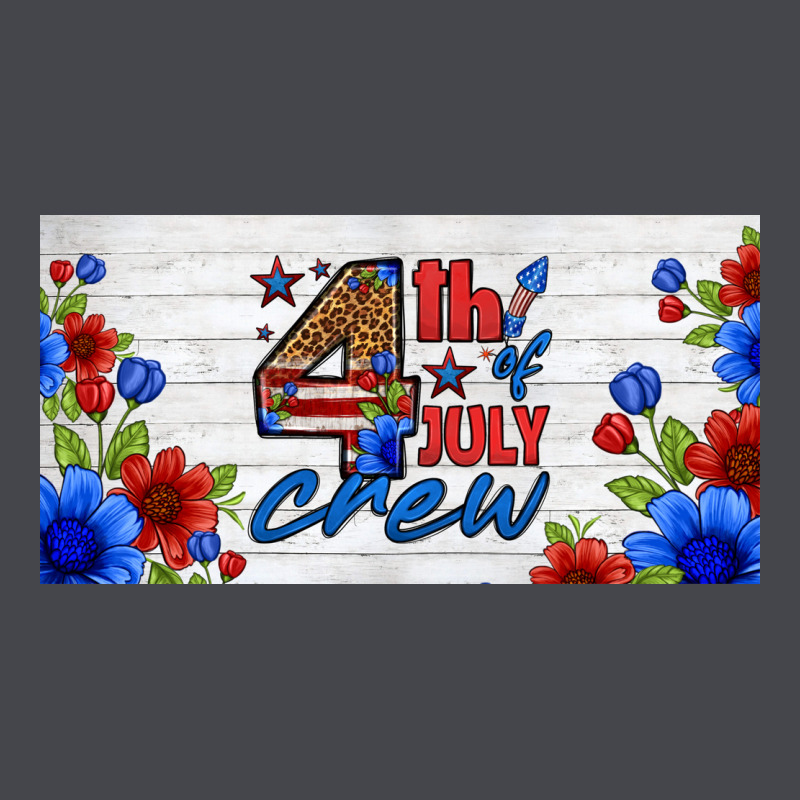 Floral 4th Of July Crew License Plate Long Sleeve Tee by HRA Design Shop | Teevron