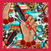 Hairdresser Hand Scissors And Roses With Serape Leopard And Cowhide Se Premium Hoodie | Teevron