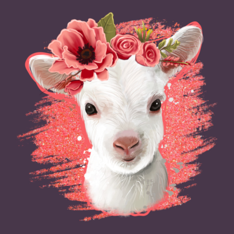 Floral Baby Goat Heavyweight Hoodie by Jasminsmagicworld | Teevron