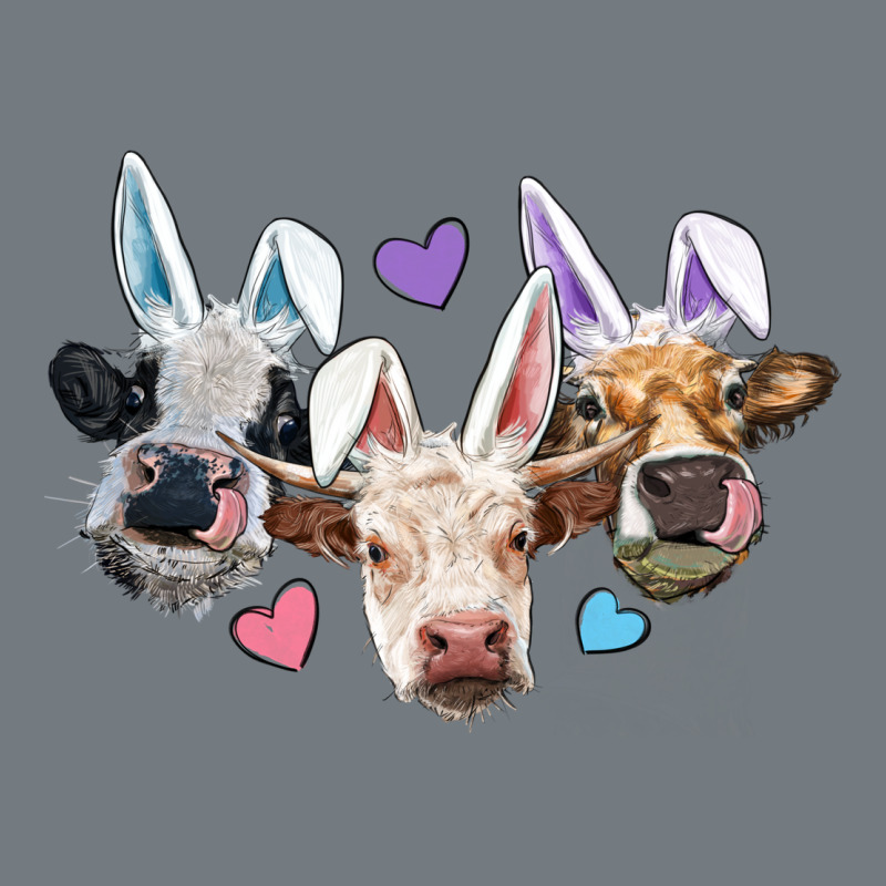 Easter Cows With Bunny Ears Heavyweight Sweatshirt by RanaPortraitStore | Teevron