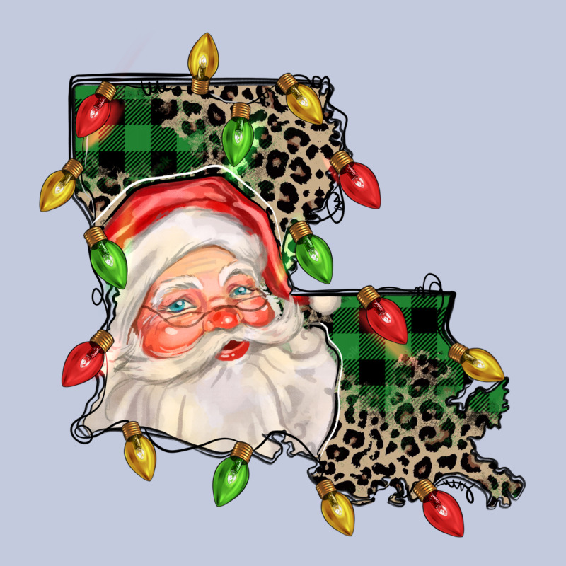 Louisiana Map Christmas Santa Long Sleeve Tee by FaDigitalArtStudio | Teevron