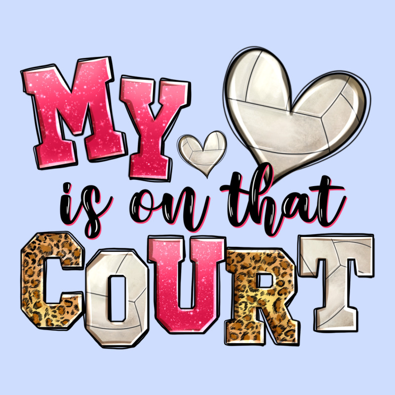 My Heart Is On That Court Volleyball Urban Heavy Tee by Zillion Design Studio | Teevron
