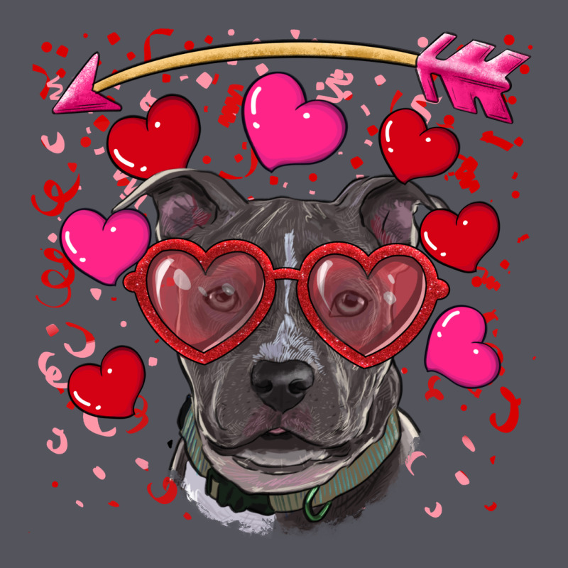 Valentine's Day  Pitbull Vintage Hoodie by RanaPortraitStore | Teevron