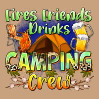 Fires Friends Drinks Camping Crew Vintage Tee | Teevron