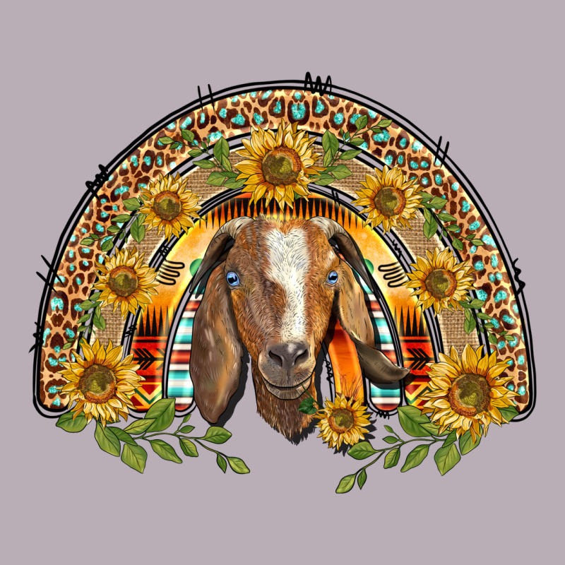 Western Leopard Sunflower Goat Rainbow Vintage Tee by BarkalooDesign | Teevron