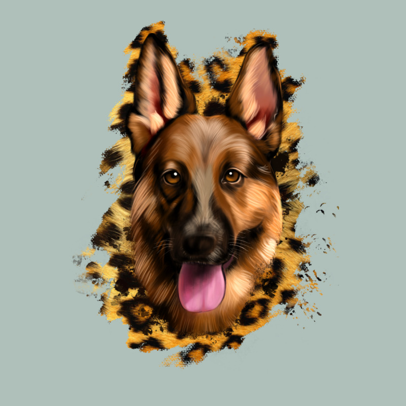 German Shepherd Leopard Background Heavyweight Hoodie by Jasminsmagicworld | Teevron